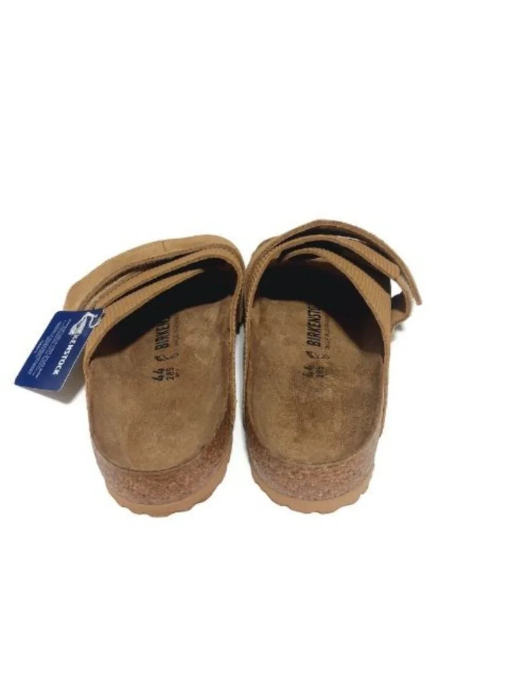 Birkenstock Kyoto Suede Embossed Sandals Mens 11 Corduroy Cork Brown Regular